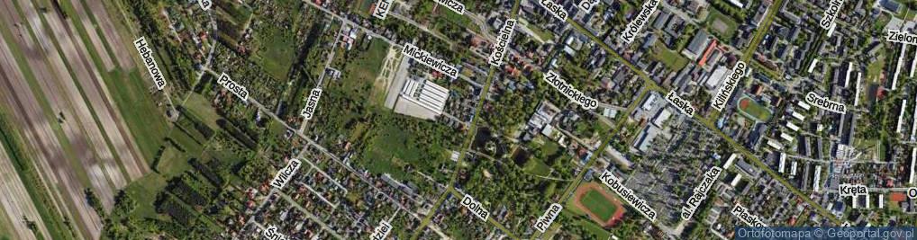 Zdjęcie satelitarne Targowa ul.